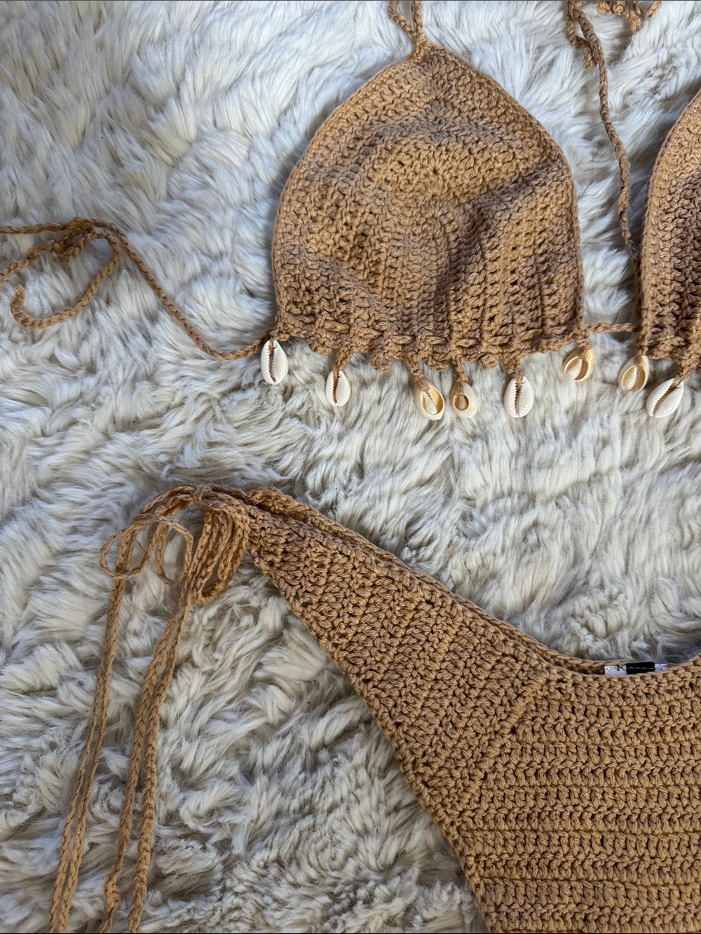 Crochet Shell Bikini Set Size large - Picture 13 of 15